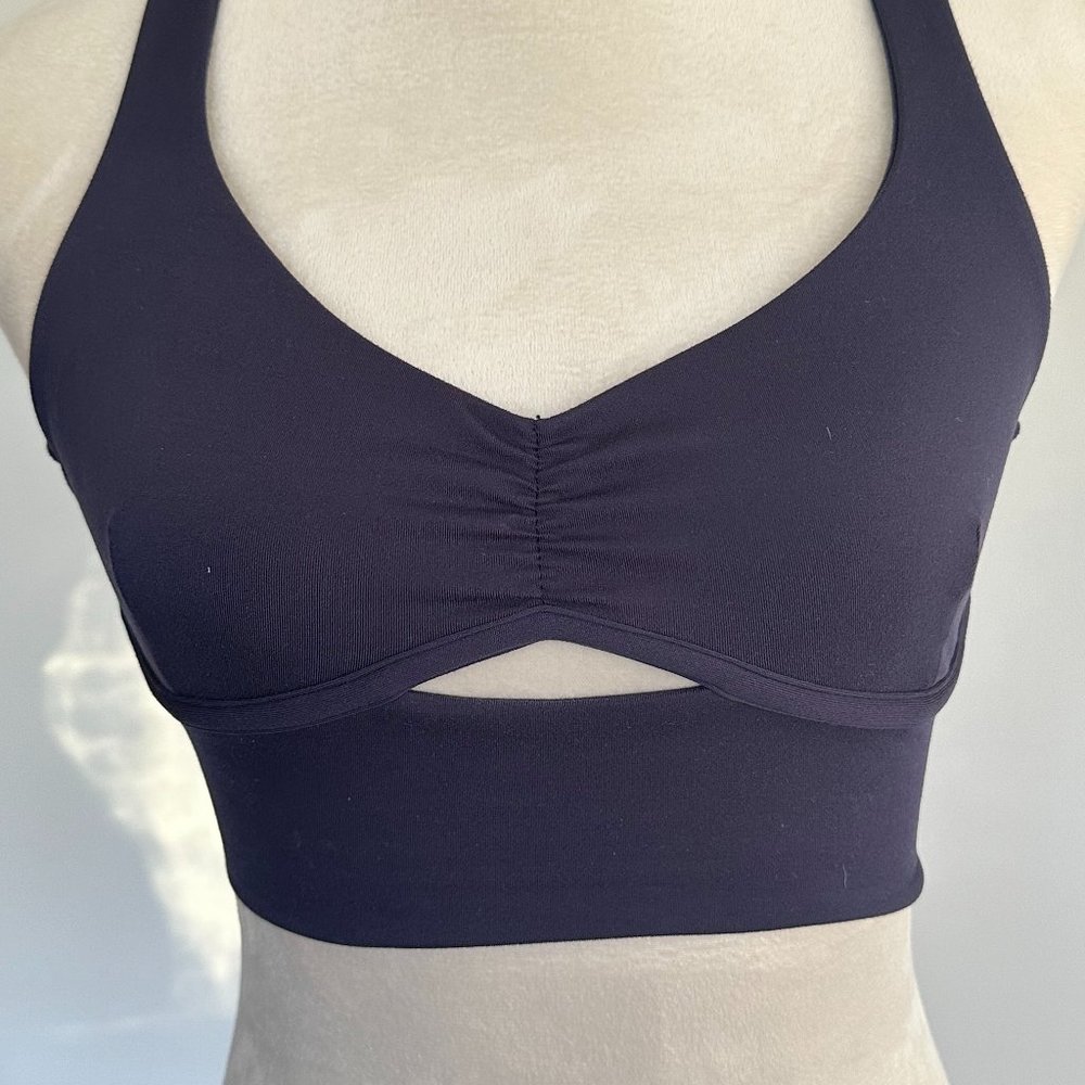 Bombshell Sportswear - Keyhole Bralette - Twilight Blue - Small - EUC!